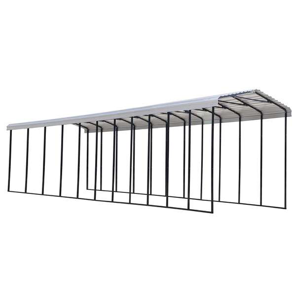 Arrow Carport, 14x51x14, Eggshell